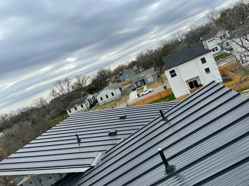 Standing seam metal roof panels with vents for Skylight Repair in Watchung
